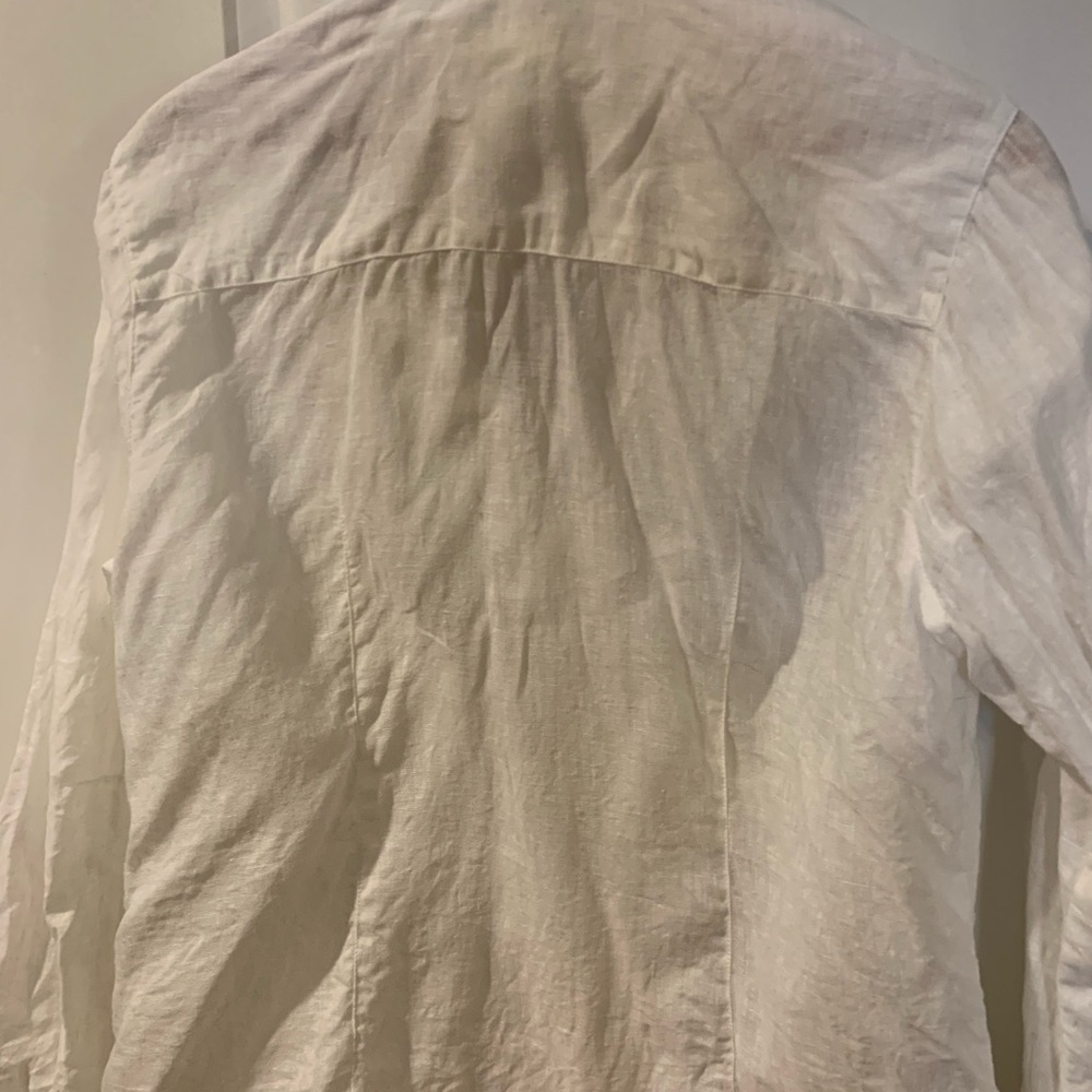 Sigrid Olsen Linen Tuxedo Blouse - image 5